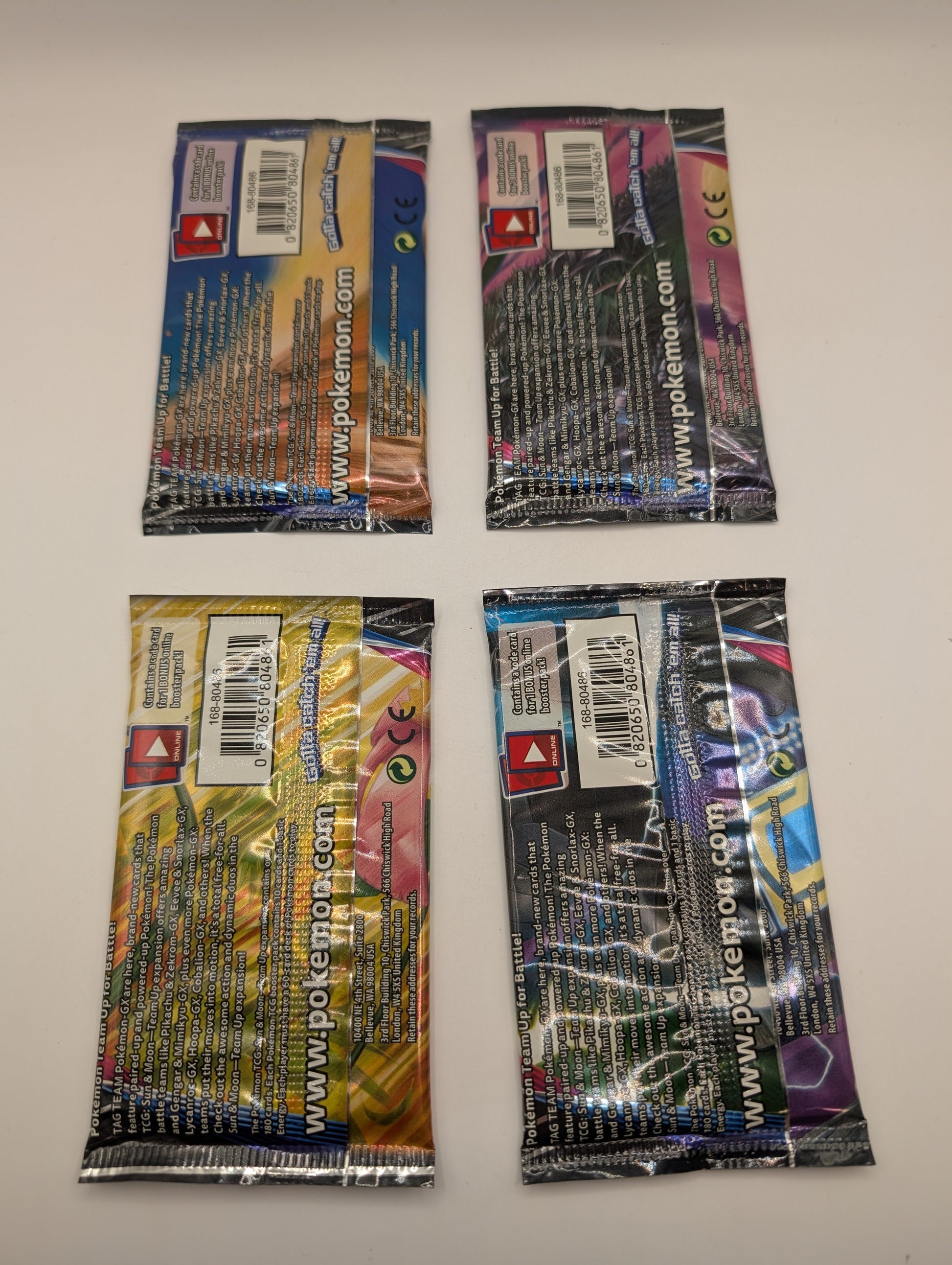 Pokemon TCG Sun & Moon Team Up 4 Booster Packs - Art Set FRENLY BRICKS - Open 7 Days