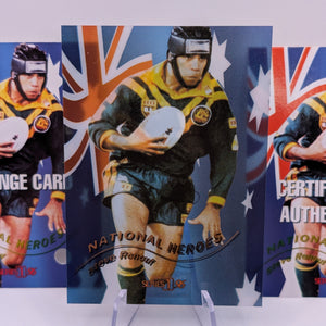 1996 Dynamic Rugby League National Heroes NH5 Steve Renouf Redemption/Auto/Cert FRENLY BRICKS - Open 7 Days