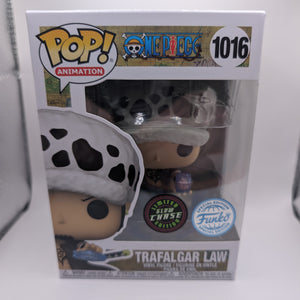 One Piece Trafalgar Law #1016 GLOW CHASE Funko Pop! in PROTECTOR FRENLY BRICKS - Open 7 Days