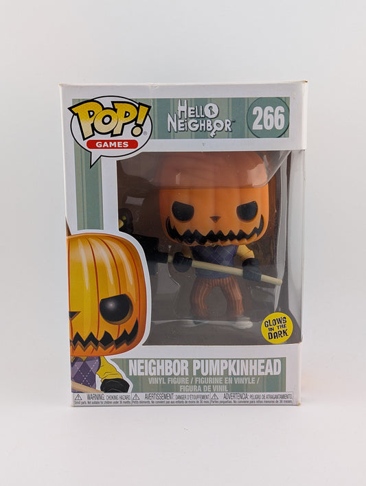 Funko POP! Games Hello Neighbor #266 Neighbor Pumpkin Head Glow in the Dark Vinyl Collectable Rare FRENLY BRICKS - Open 7 Days