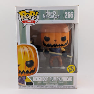 Funko POP! Games Hello Neighbor #266 Neighbor Pumpkin Head Glow in the Dark Vinyl Collectable Rare FRENLY BRICKS - Open 7 Days