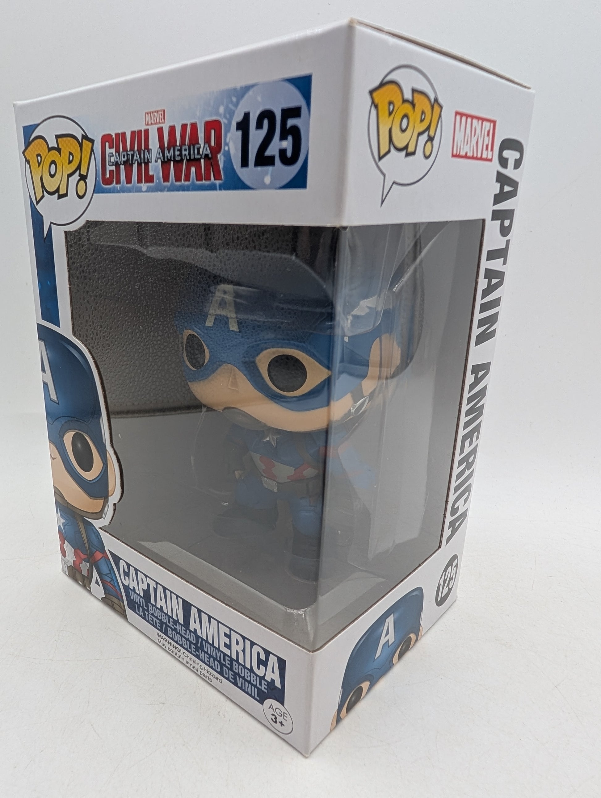 Funko POP! Marvel Captain America Civil War Captain America #125 image 2