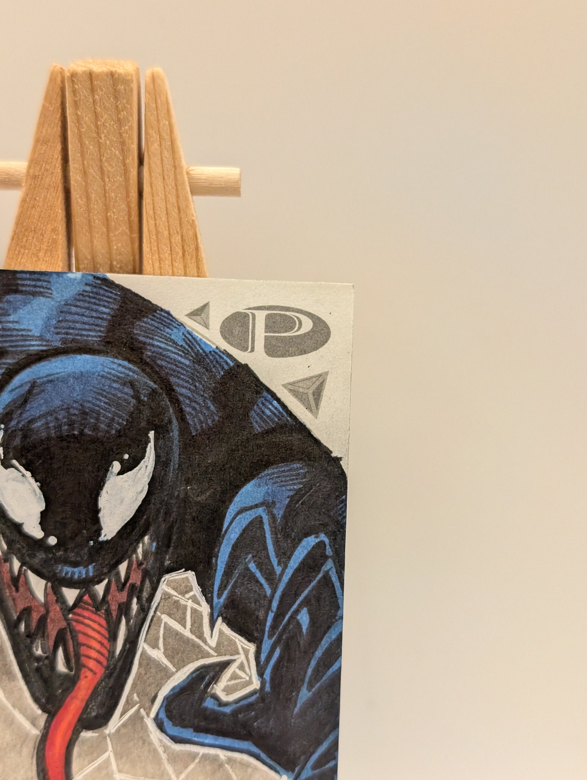 2019 Upper Deck Marvel Premier Sketch Cards Dual Panel Auto Signed 1/1 VENOM FRENLY BRICKS - Open 7 Days