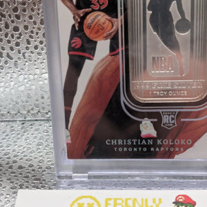 2022-23 Panini Impeccable Christian Koloko /20 Troy Ounce Fine Silver FRENLY BRICKS - Open 7 Days
