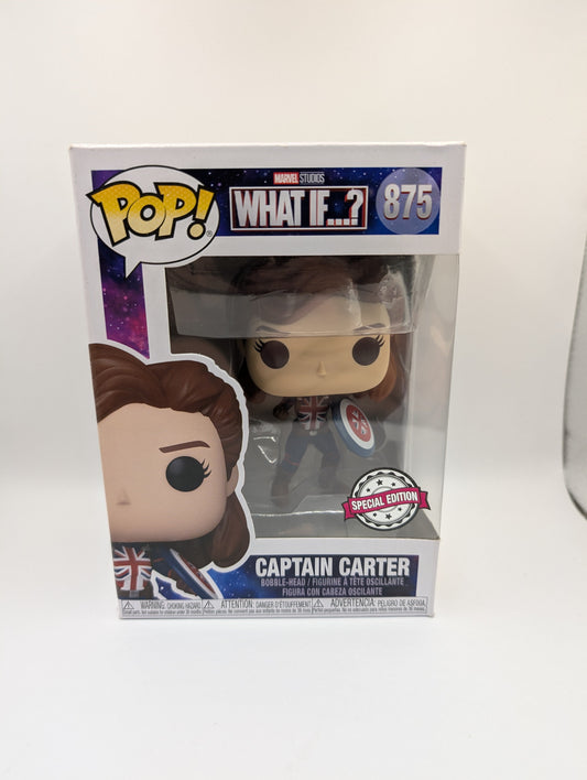 Marvel Funko Pop - Captain Carter (Fighting Pose) - What If? - No. 875 FRENLY BRICKS - Open 7 Days