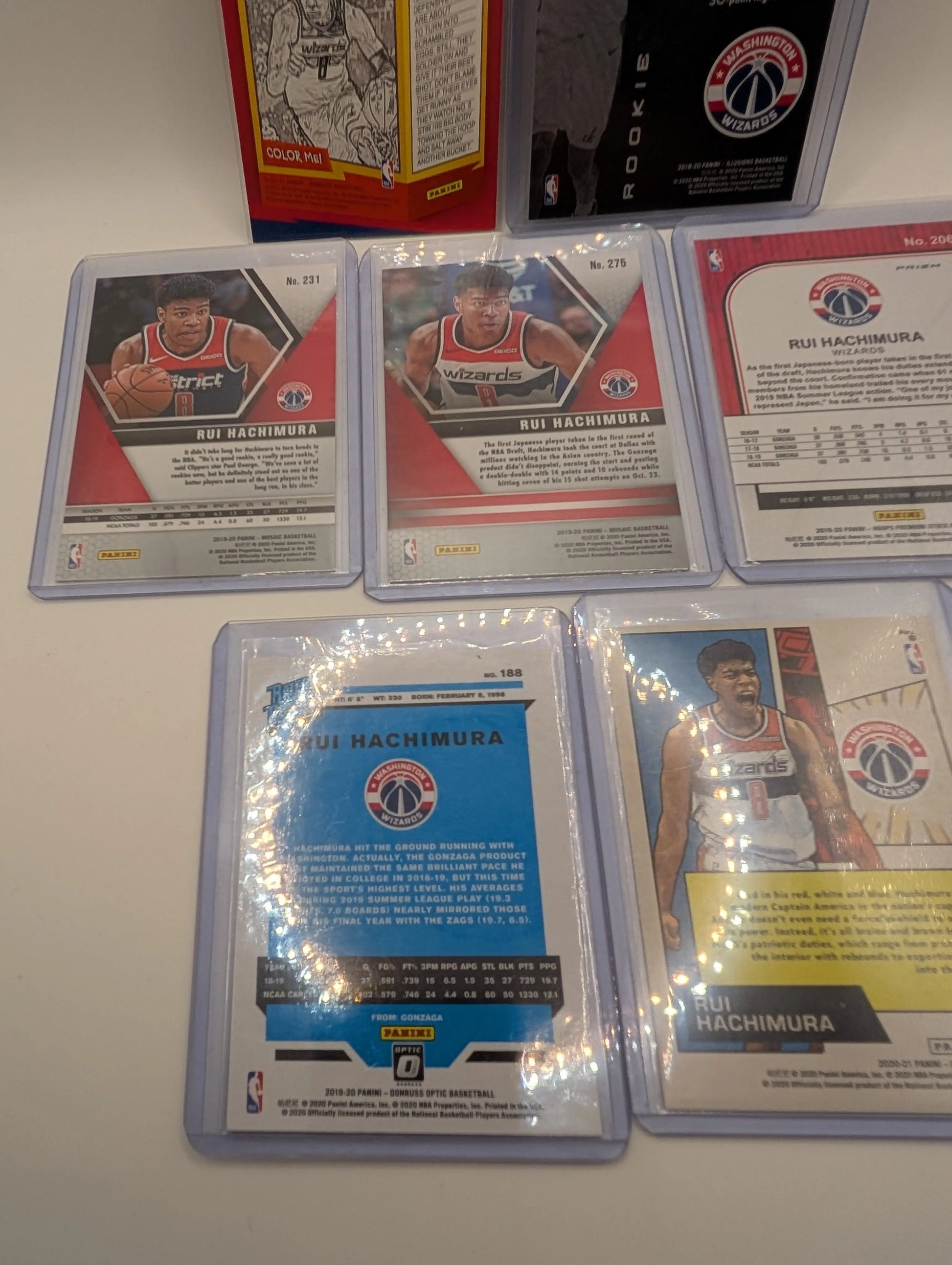 Rui Hachimura 2019/20 Rookie Lot, Wizards, donruss, mosaic, hoops, optic lot FRENLY BRICKS - Open 7 Days