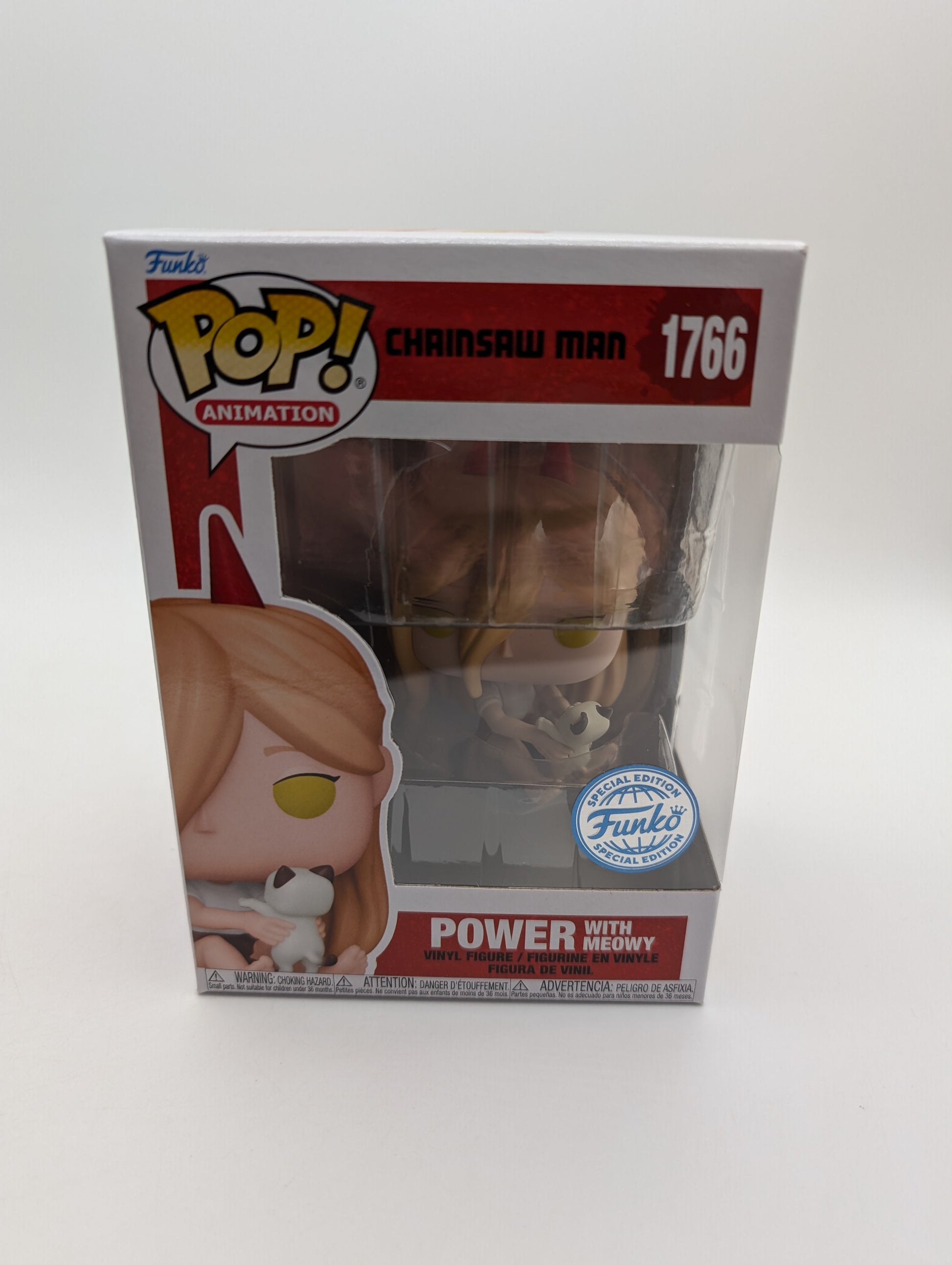 Chainsaw Man #1766 Power with Meowy Funko Pop! Excluive SE New Common FRENLY BRICKS - Open 7 Days