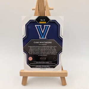 2023-24 Prizm Draft Cam Whitmore Fireworks RC Rookie SP #8 VILLANOVA ROCKETS /10