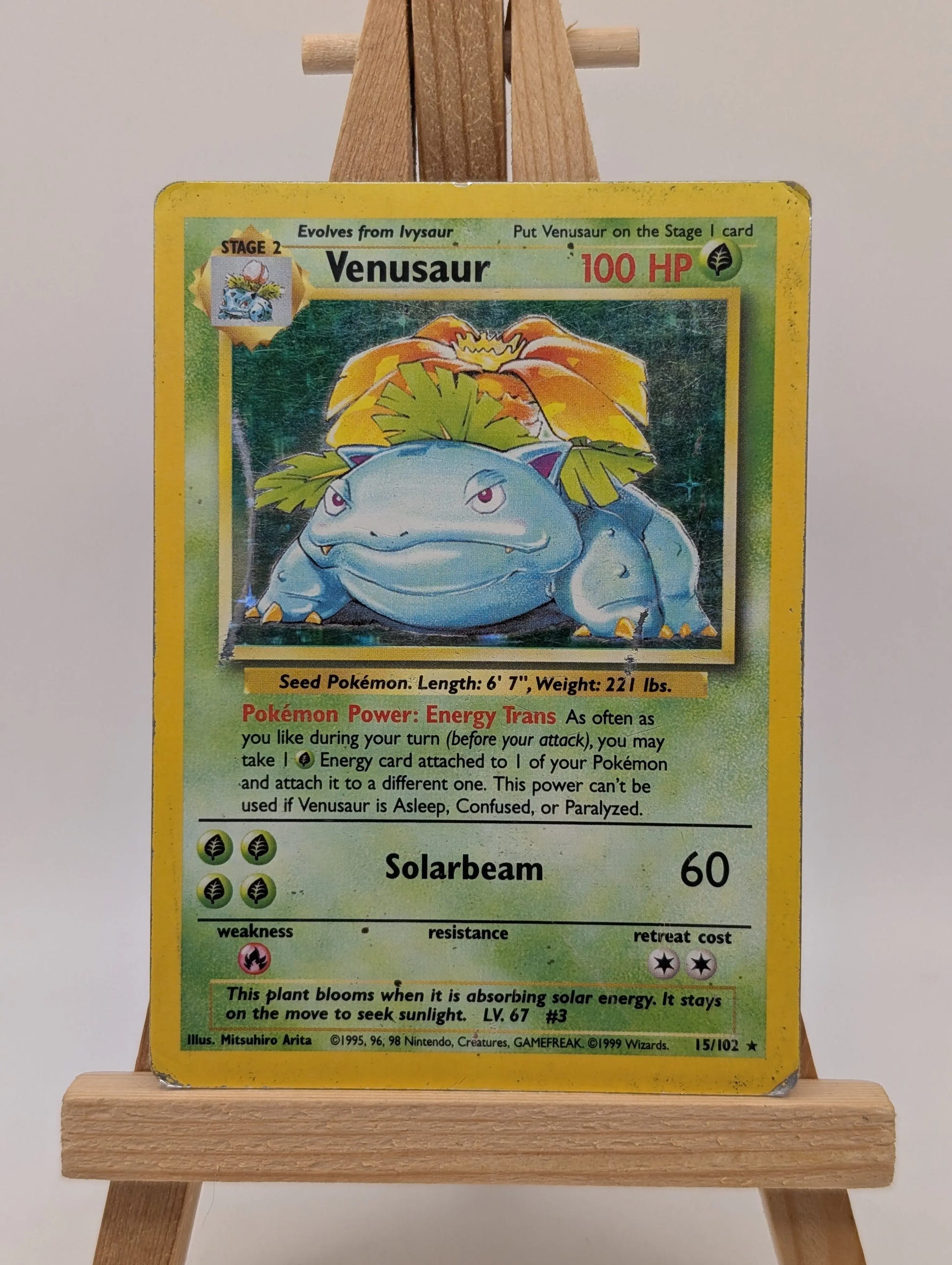 Pokémon TCG Venusaur Base Set 15/102 Holo Unlimited Holo Rare FRENLY BRICKS - Open 7 Days image 2