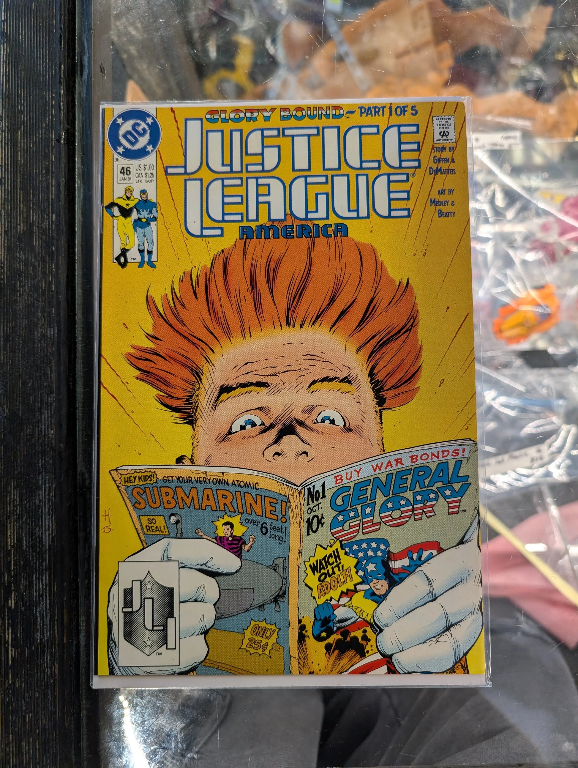 Justice League America #46 (DC Comics, 1991) FRENLY BRICKS - Open 7 Days