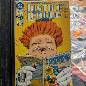 Justice League America #46 (DC Comics, 1991) FRENLY BRICKS - Open 7 Days