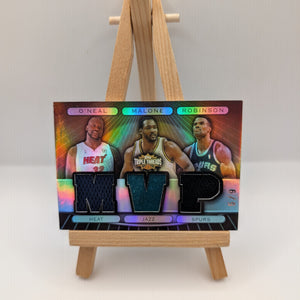 2007 Topps Threads SEPIA /9 RELICS COMBOS Shaquille Karl Malone David Robinson FRENLY BRICKS - Open 7 Days