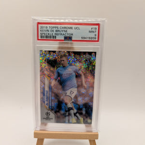 Kevin De Bruyne 2019-20 Topps Chrome Uefa Speckle Refractor #19 PSA 9 FRENLY BRICKS - Open 7 Days