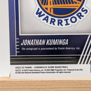 2022-23 Panini Chronicles Score NBA No. SPS-JKM Jonathan Kuminga Auto /10 Gold FRENLY BRICKS - Open 7 Days