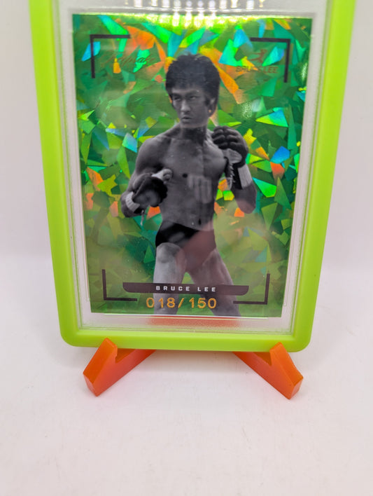 2024 Keepsake Edition Bruce Lee base GREEN parallel card #4 110/150 PSA 8 FRENLY BRICKS - Open 7 Days