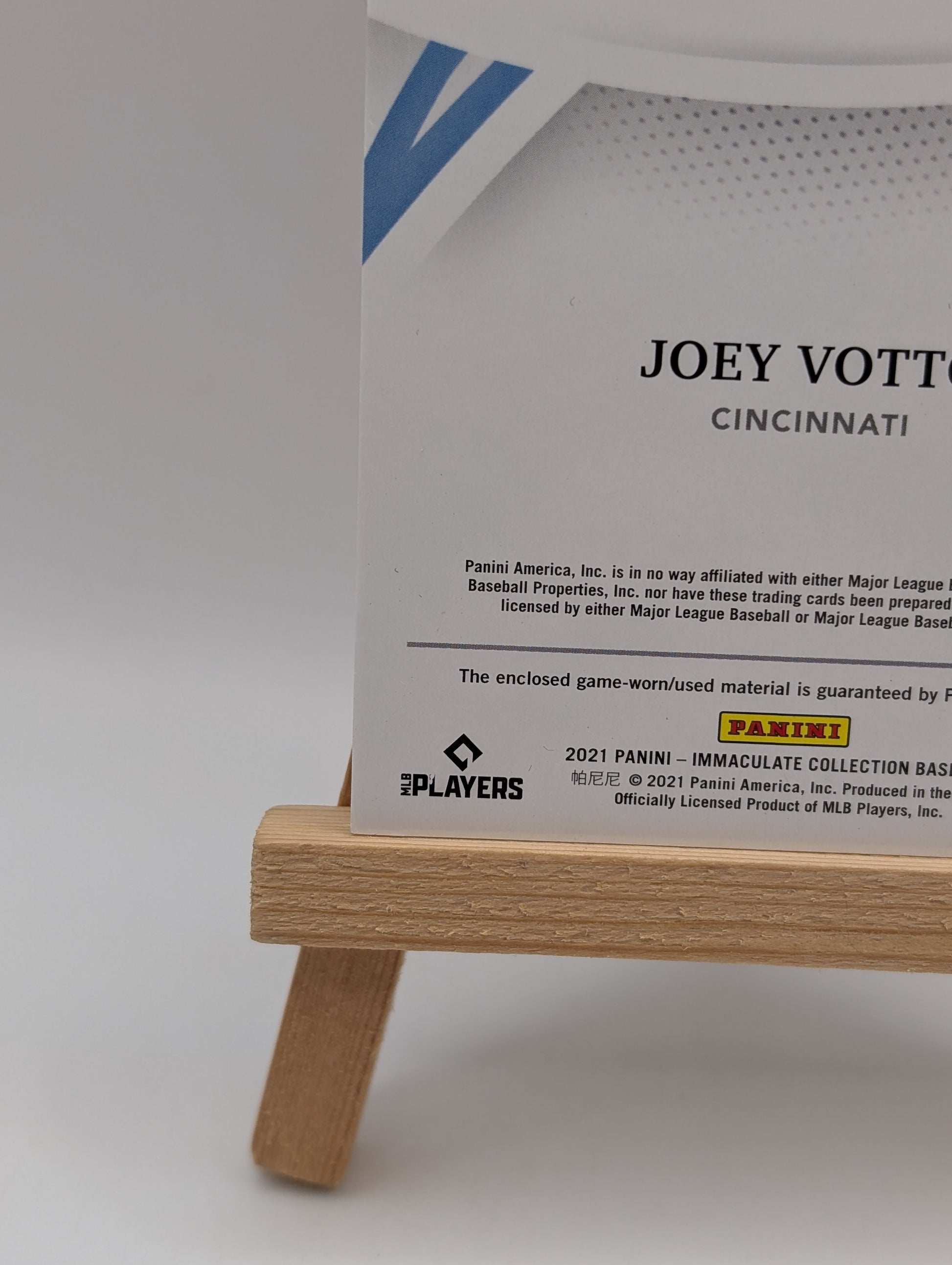 2021 Panini Immaculate Collection- Joey Votto Materials Trio /5