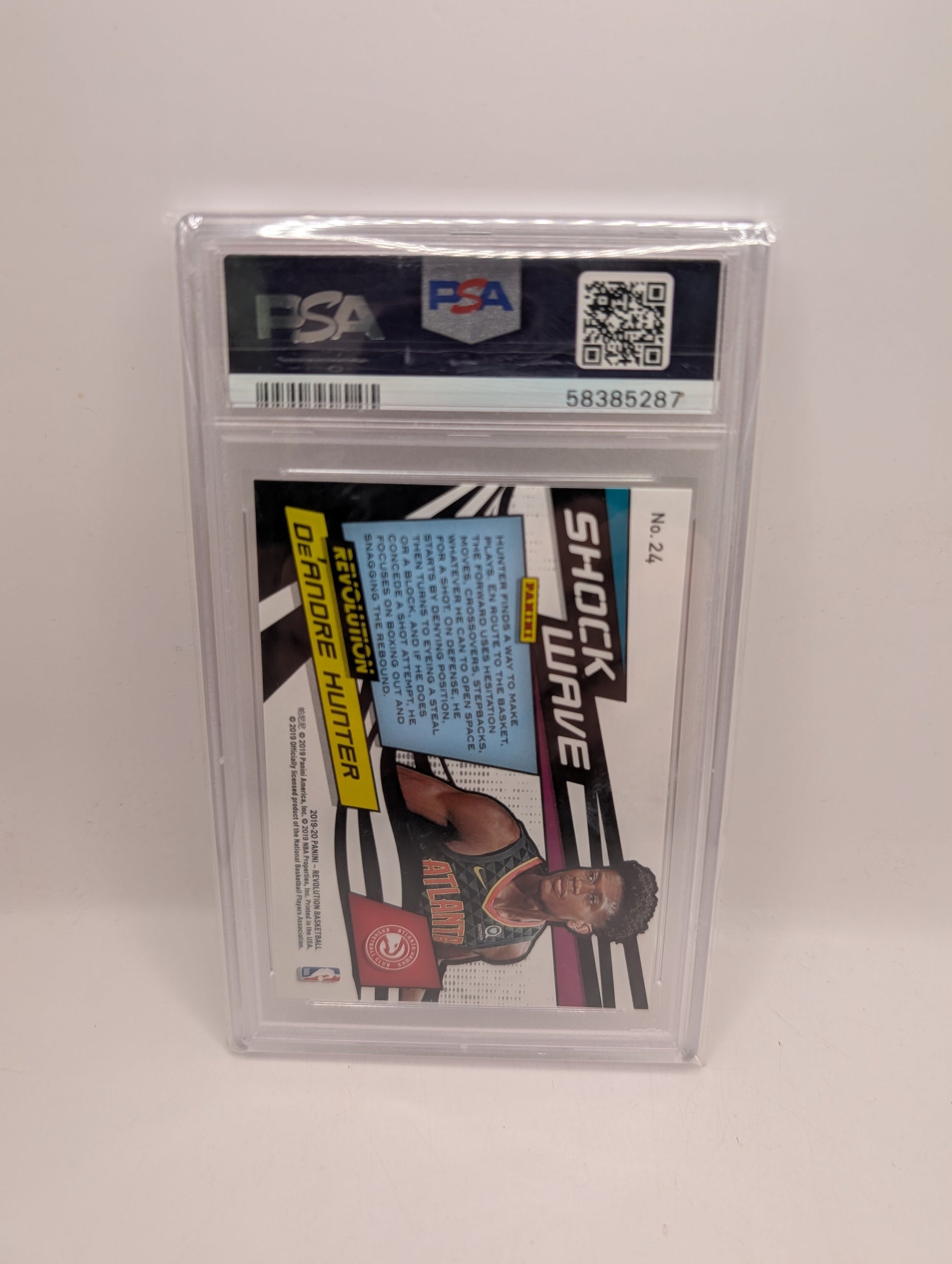 2019-20 Panini Revolution De’Andre Hunter Shock Wave Rookie Card No.24 Hawks PSA 10 FRENLY BRICKS - Open 7 Days