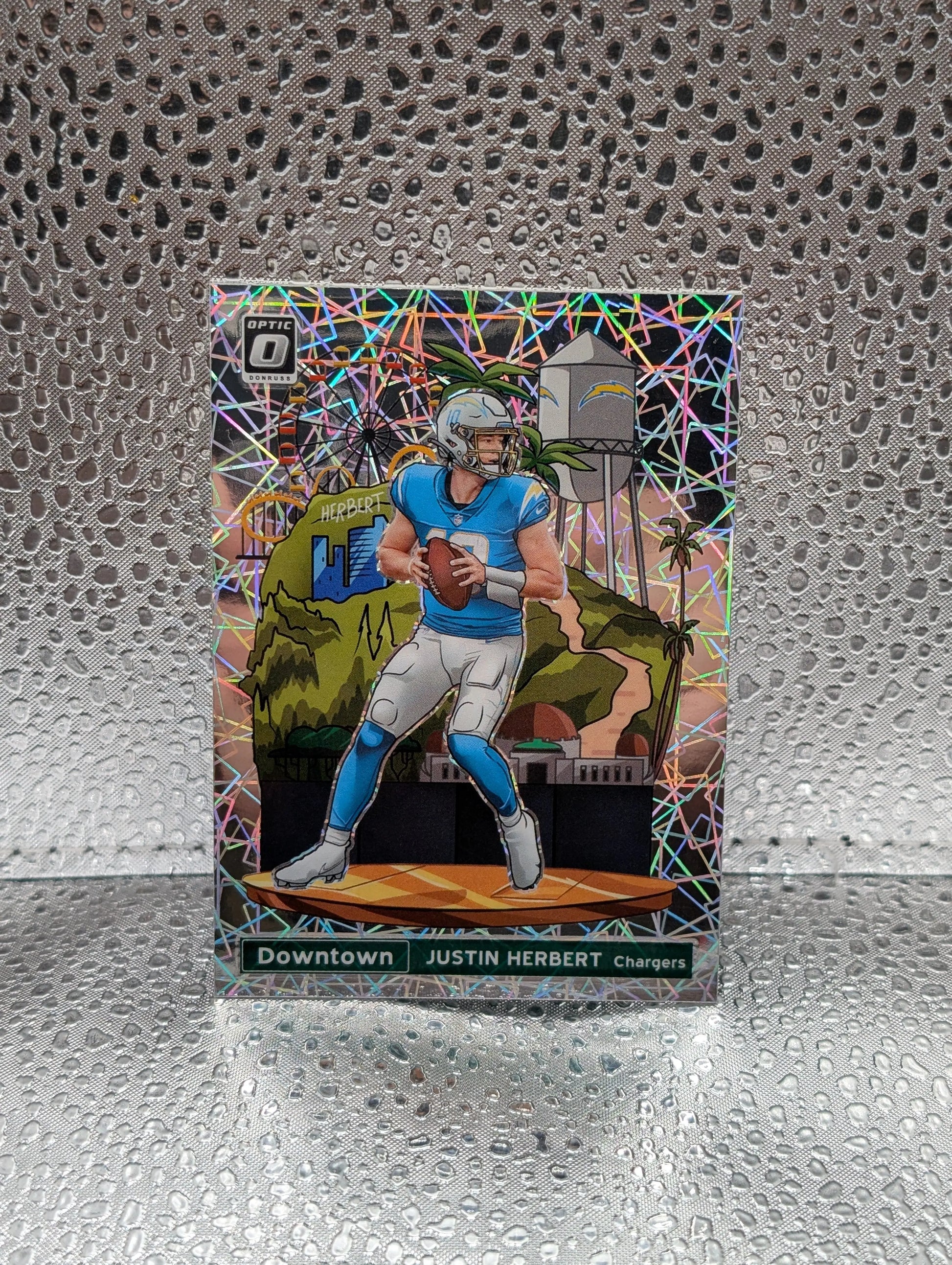 Justin Herbert Downtown Case Hit 2021 Donruss Optic Football SSP DT-27 FRENLY BRICKS - Open 7 Days