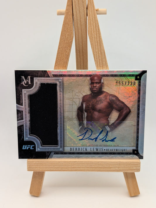 2018 Topps UFC Museum Collection Relic Autograph Card Derrick Lewis /220 FRENLY BRICKS - Open 7 Days