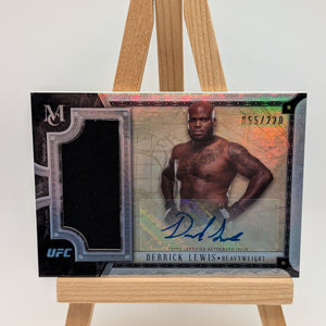 2018 Topps UFC Museum Collection Relic Autograph Card Derrick Lewis /220 FRENLY BRICKS - Open 7 Days