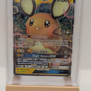 2019 Pokemon SM Unbroken Bonds Dedenne Holo #57/214 PSA 10 FRENLY BRICKS - Open 7 Days