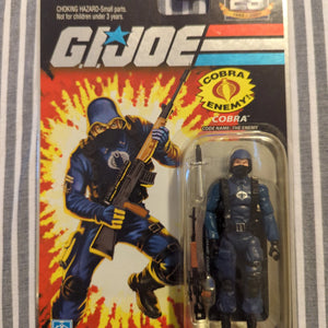 2007 MOC GI Joe 25th Anniversary Cobra Trooper Hasbro Action Figure Foil Card FRENLY BRICKS - Open 7 Days