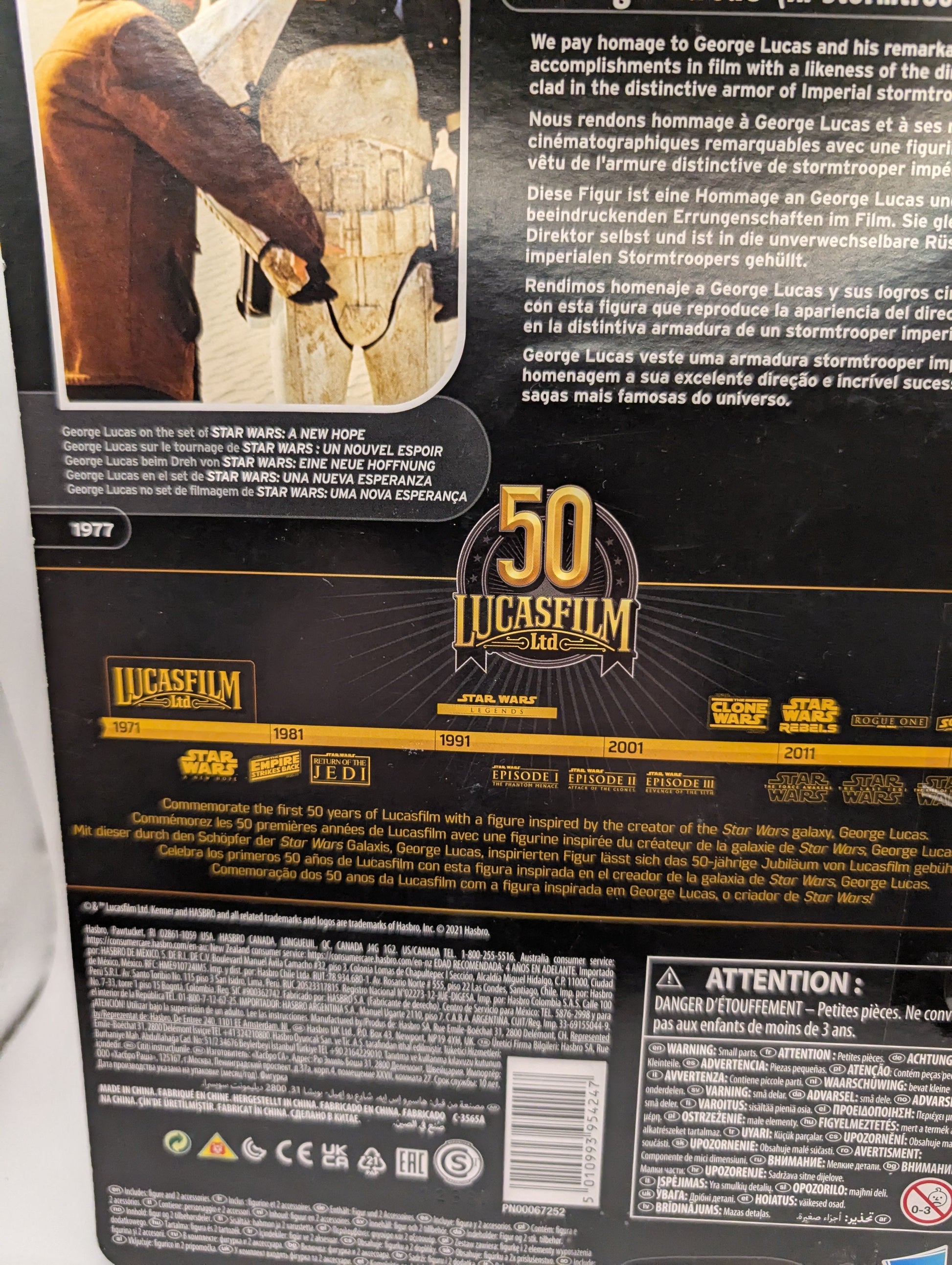 STAR WARS BLACK SERIES 50TH GEORGE LUCAS IN STORMTROOPER DISGUISE 6" FIGURE FRENLY BRICKS - Open 7 Days