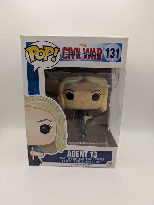 Marvel Funko Pop - Agent 13 - Captain America: Civil War - No. 131 FRENLY BRICKS - Open 7 Days