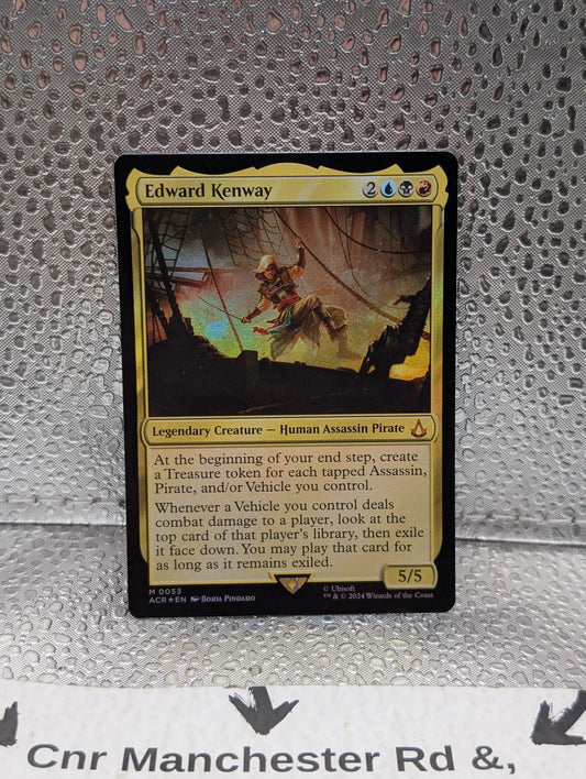 EDWARD KENWAY MTG Assassin's Creed FOIL Mythic Rare 0053 FRENLY BRICKS - Open 7 Days