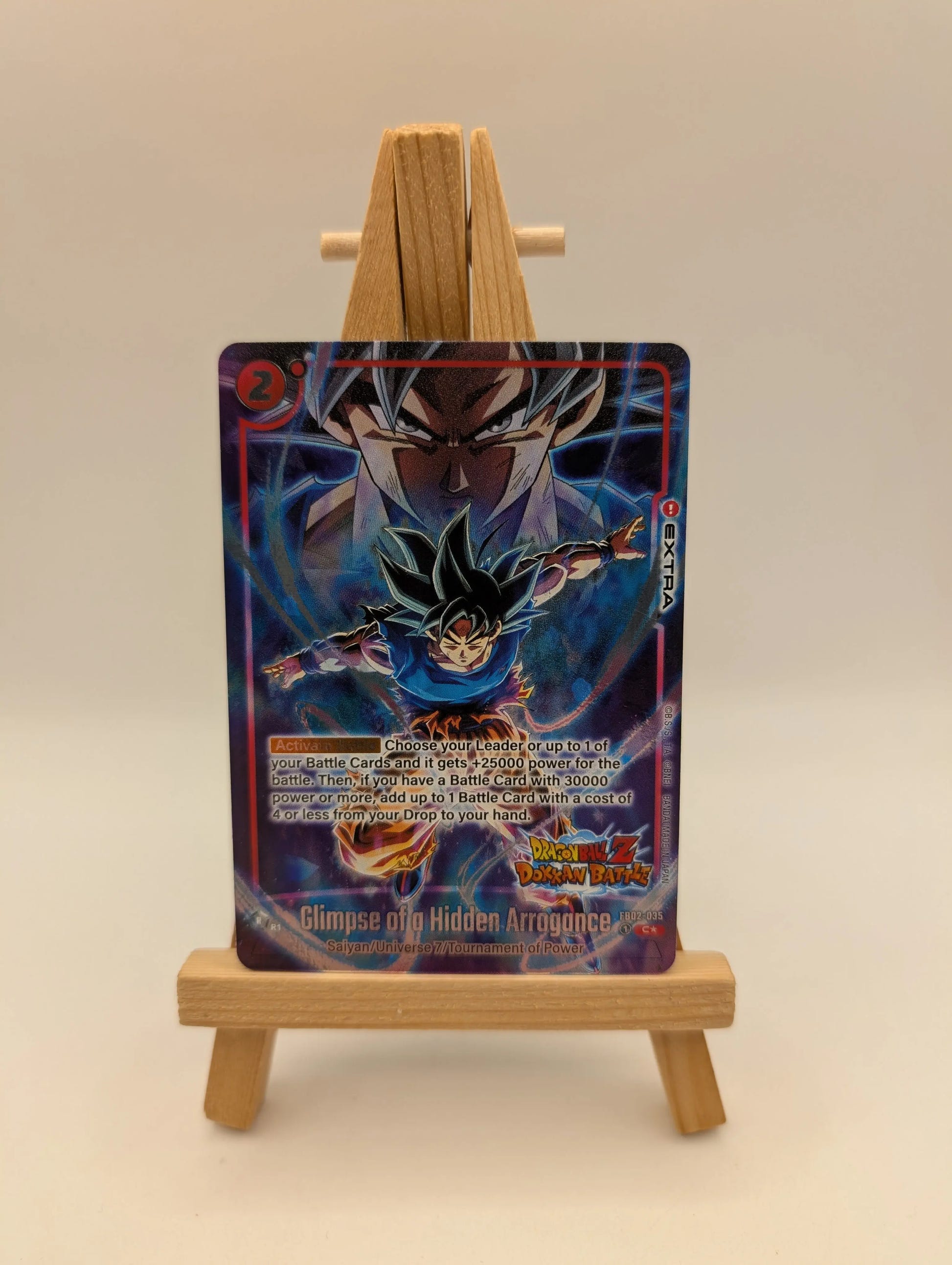 Glimpse of a Hidden Arrogance FB02-035 (FB05 Dokkan Battle Alt Art) NM FRENLY BRICKS - Open 7 Days image 1