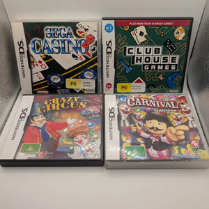 NINTENDO DS Fun Card Circus Game Lot x 4 Games - Includes Manuals, Tested, Pal FRENLY BRICKS - Open 7 Days