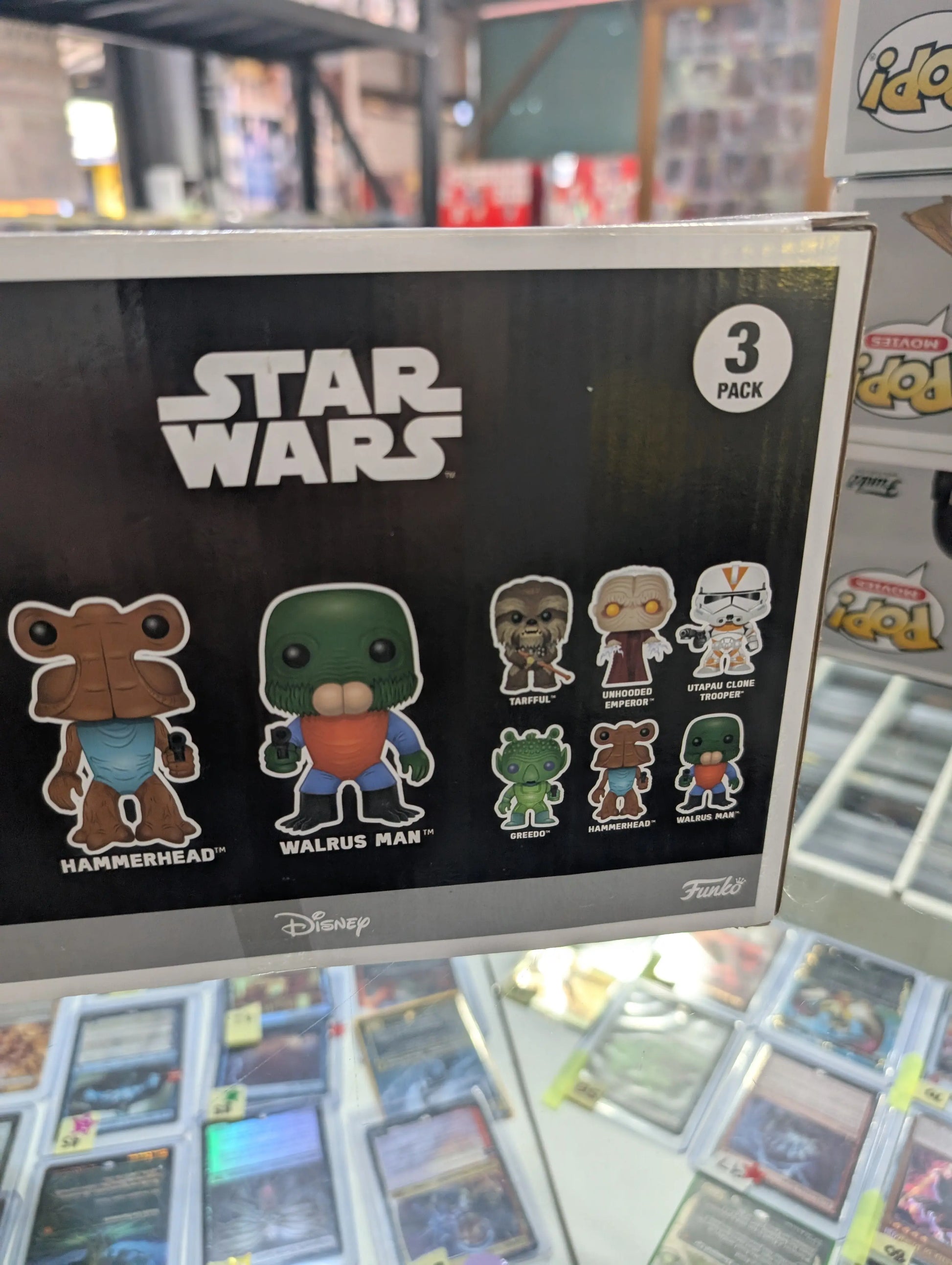 Funko Pop Star Wars Greedo, Hammerhead, Walrus Man 3pk Vinyl Figure FRENLY BRICKS - Open 7 Days