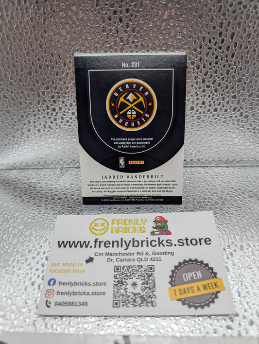 2018-19 JARRED VANDERBILT Crown Royale Rookie Patch Auto /199 Silhouette RC #231 FRENLY BRICKS - Open 7 Days