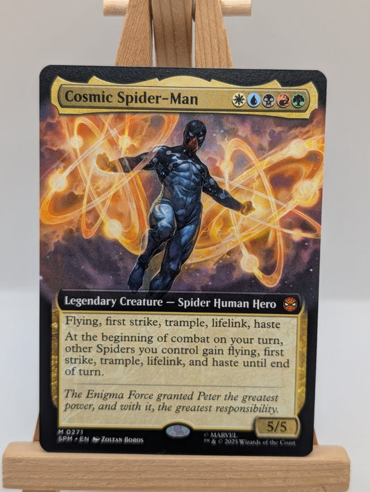 MTG Spiderman SPM | Non-Foil Extended Art | 0271 Cosmic Spider-Man FRENLY BRICKS - Open 7 Days