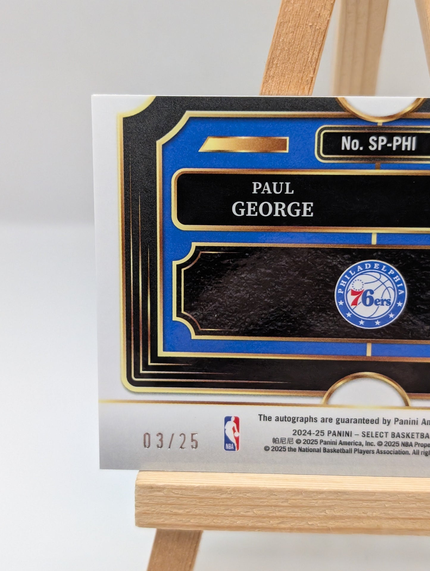 2024-25 Mosaic Select - Paul George, Tyrese Maxey Tie Dye Dual Autographs /25 FRENLY BRICKS - Open 7 Days