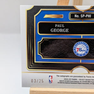 2024-25 Mosaic Select - Paul George, Tyrese Maxey Tie Dye Dual Autographs /25 FRENLY BRICKS - Open 7 Days