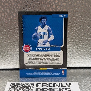2020-21 Panini Donruss Sadiq Bey X-pectations Rookie /25 Rookie FRENLY BRICKS - Open 7 Days