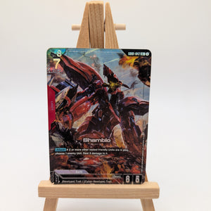 Gundam Card Game Newtype Rising Shamblo Alt Art GD01-047 R+ Holo Foil FRENLY BRICKS - Open 7 Days
