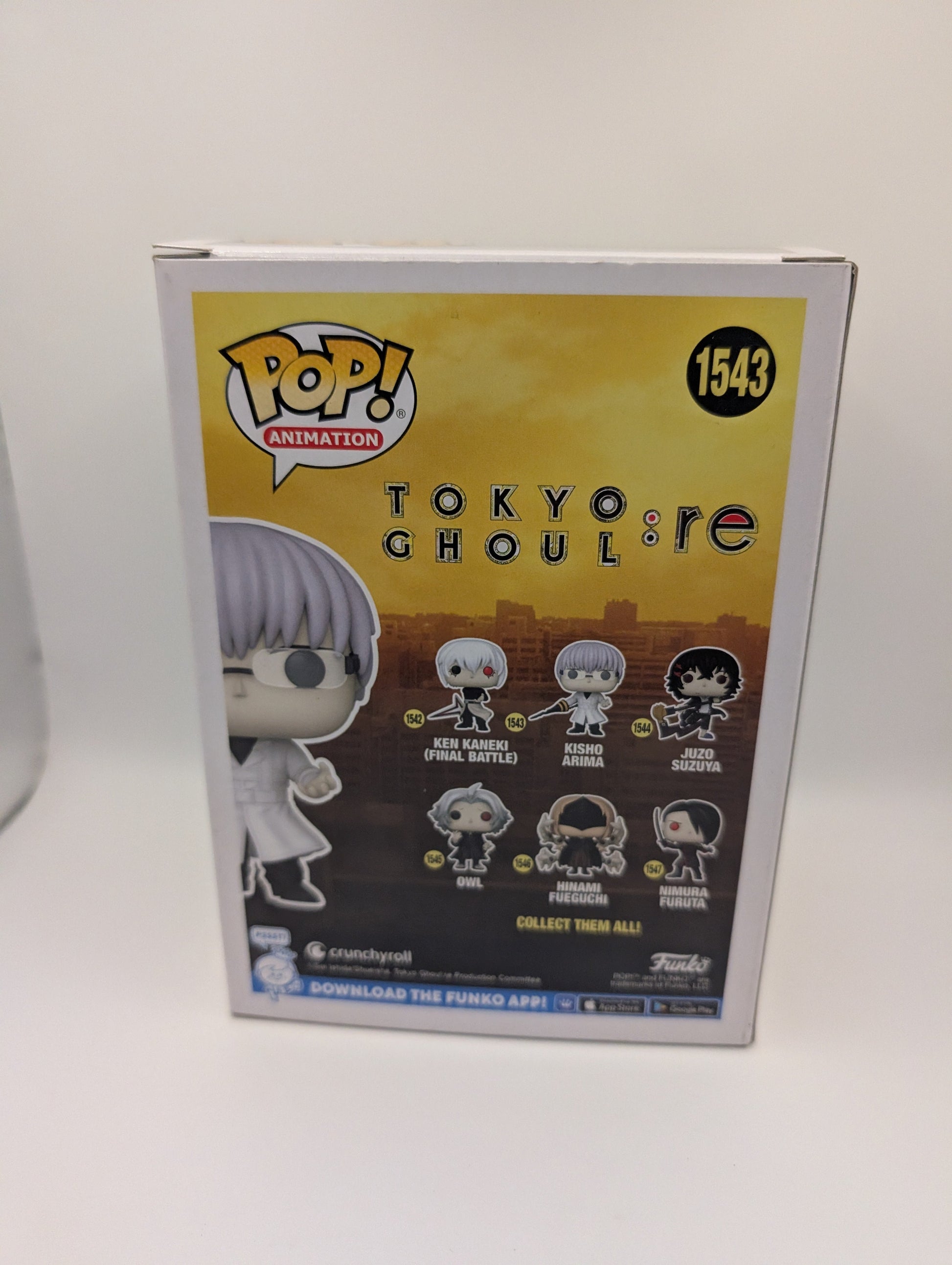 Kisho Arima #1543 Tokyo Ghoul Funko Pop Vinyl FRENLY BRICKS - Open 7 Days
