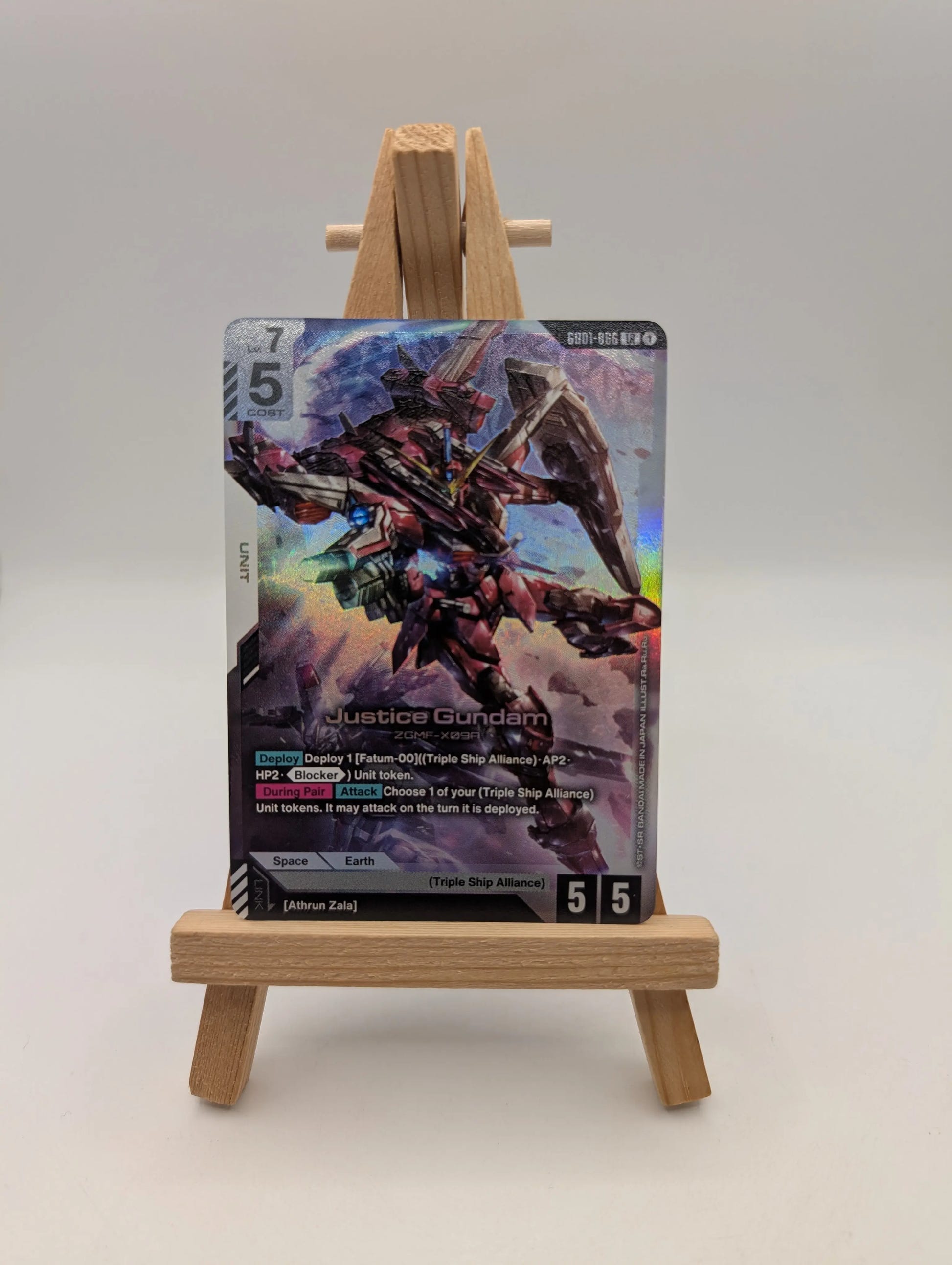 Gundam TCG - Justice Gundam GD01-066 LR Newtype Rising FRENLY BRICKS - Open 7 Days image 2