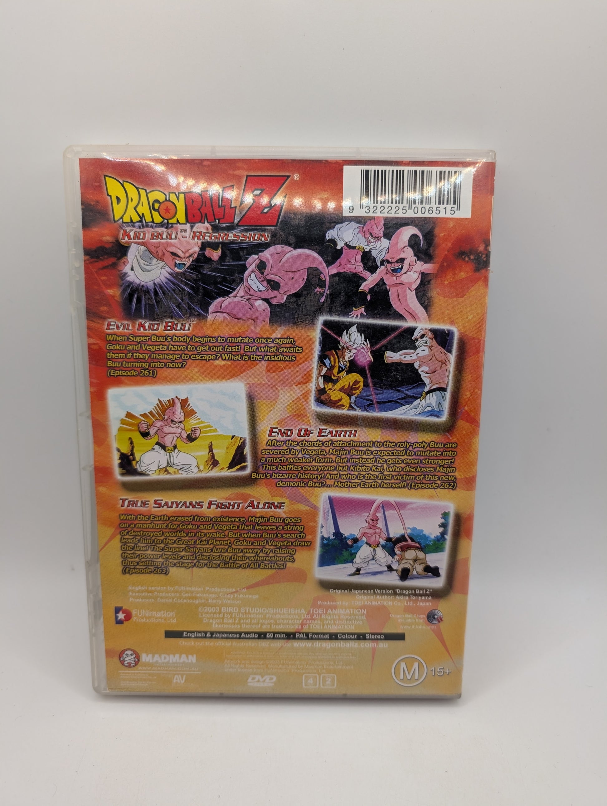 Dragon Ball Z Kid Buu Regression DVD 2002