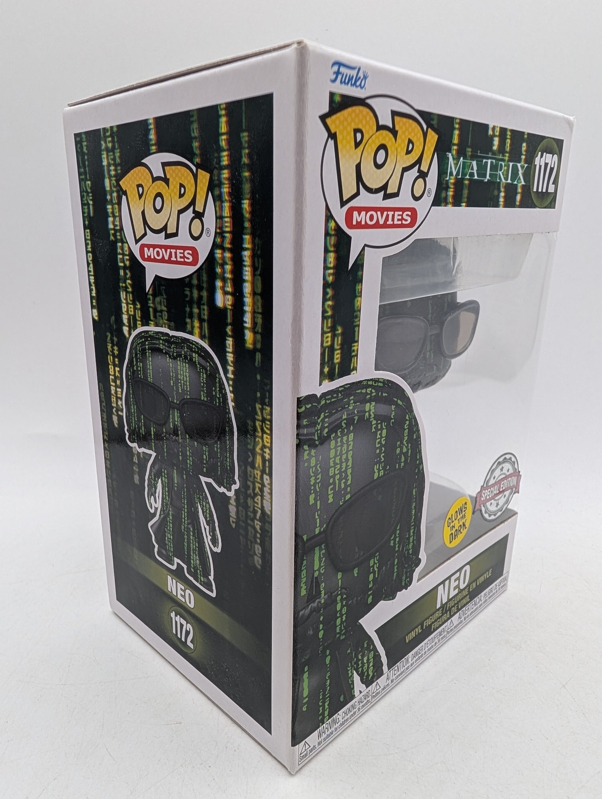 Funko Pop! Matrix Neo #1172 Glow in Dark Special Edition Vinyl Figure image 8