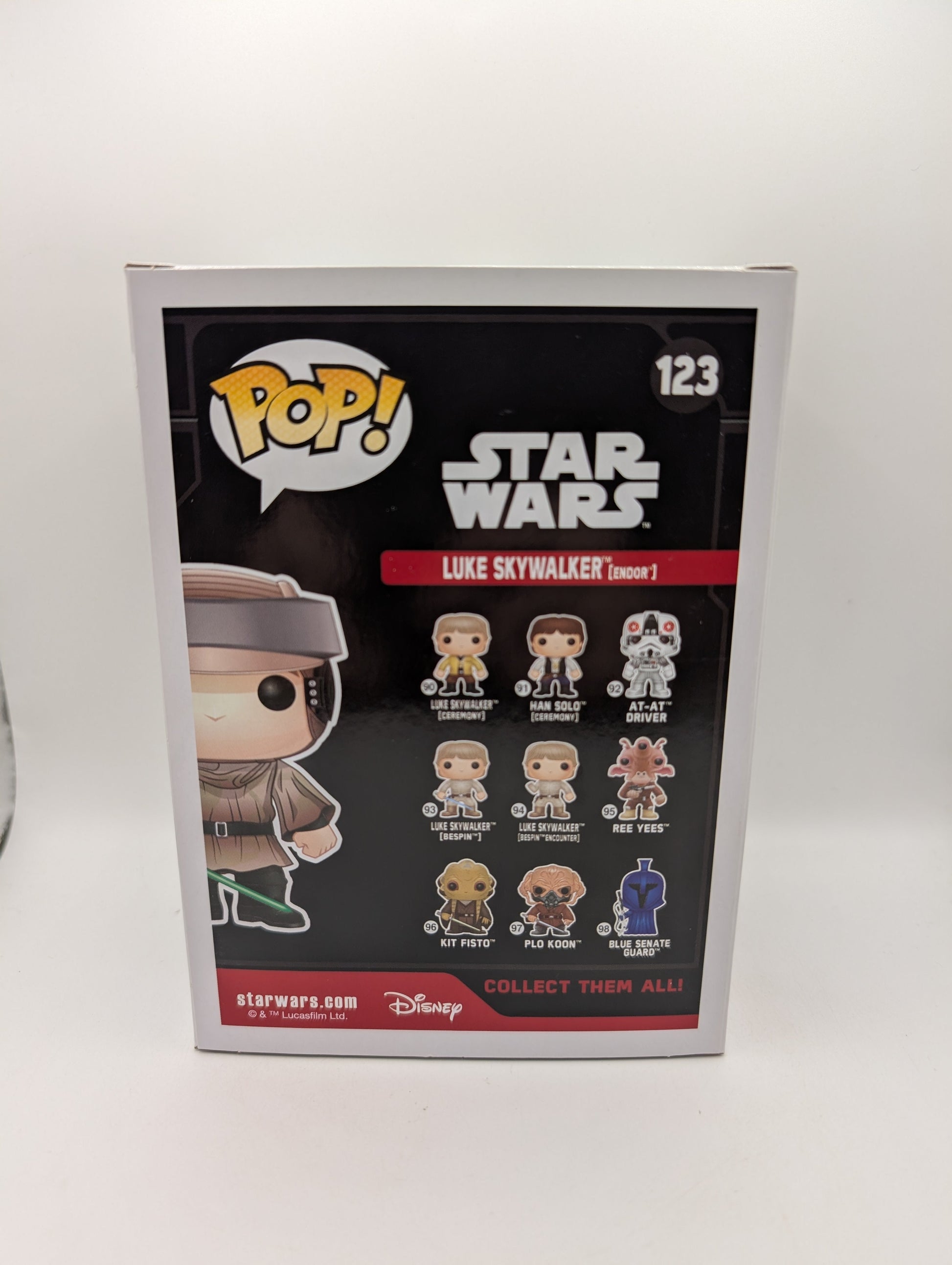 Star Wars Funko Pop - Luke Skywalker (Endor) - The Force Awakens - No. 123 FRENLY BRICKS - Open 7 Days