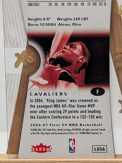2006-07 Fleer EX #6 LeBron James FRENLY BRICKS - Open 7 Days