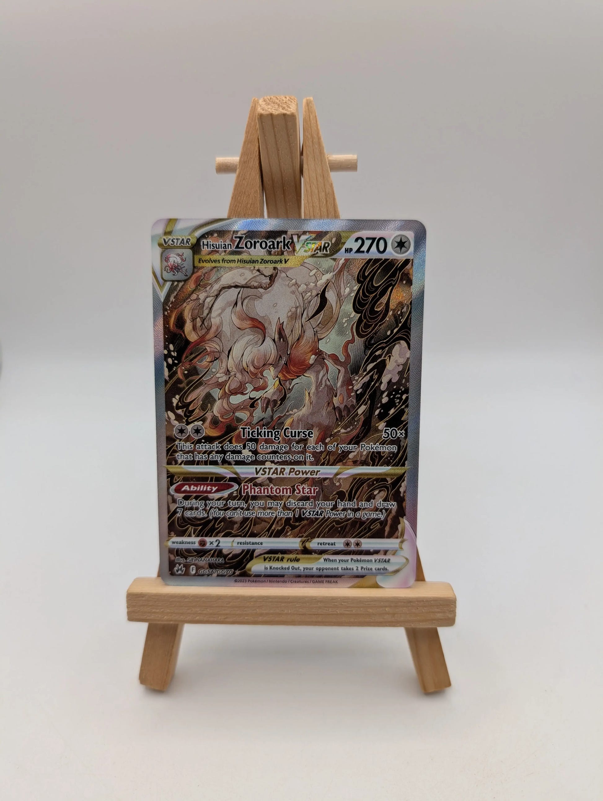 Hisuian Zoroark VSTAR GG56/GG70 Full Art Pokemon SWSH Crown Zenith Near Mint FRENLY BRICKS - Open 7 Days image 1