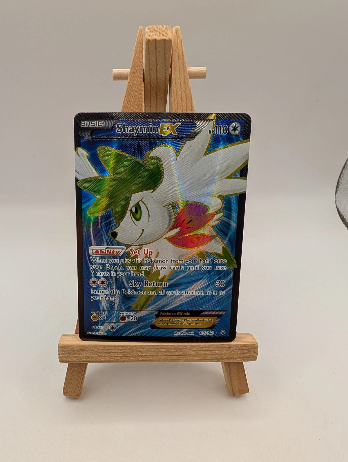 Pokemon - Shaymin-EX 106108 - XY Roaring Skies - Holo FRENLY BRICKS - Open 7 Days image 2