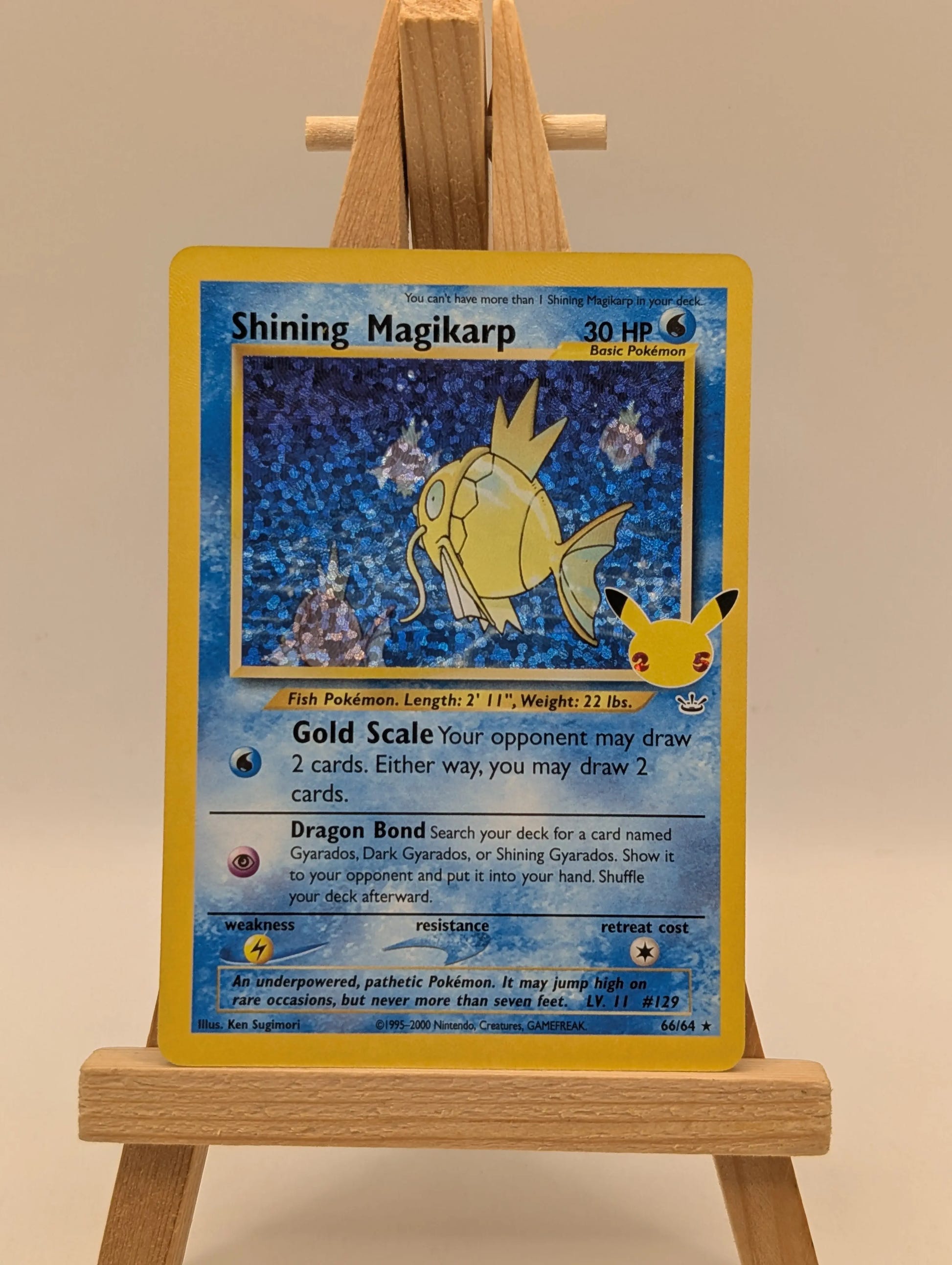 Shining Magikarp 66/64 Celebrations: Classic Collection Pokemon TCG Card NM FRENLY BRICKS - Open 7 Days image 2