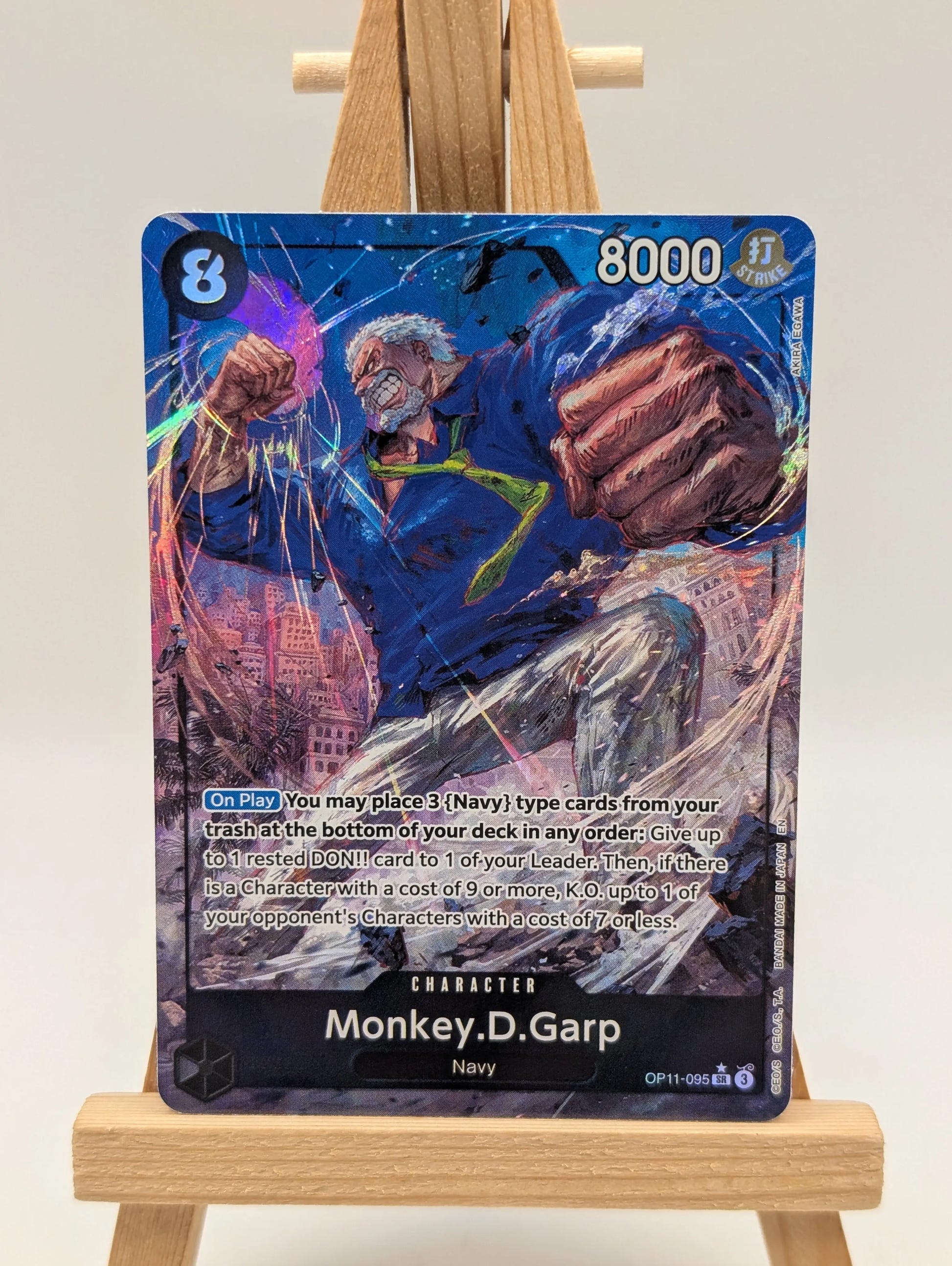 Monkey.D.Garp OP11-095 SR Alt Art | One Piece TCG Card Game English FRENLY BRICKS - Open 7 Days image 2