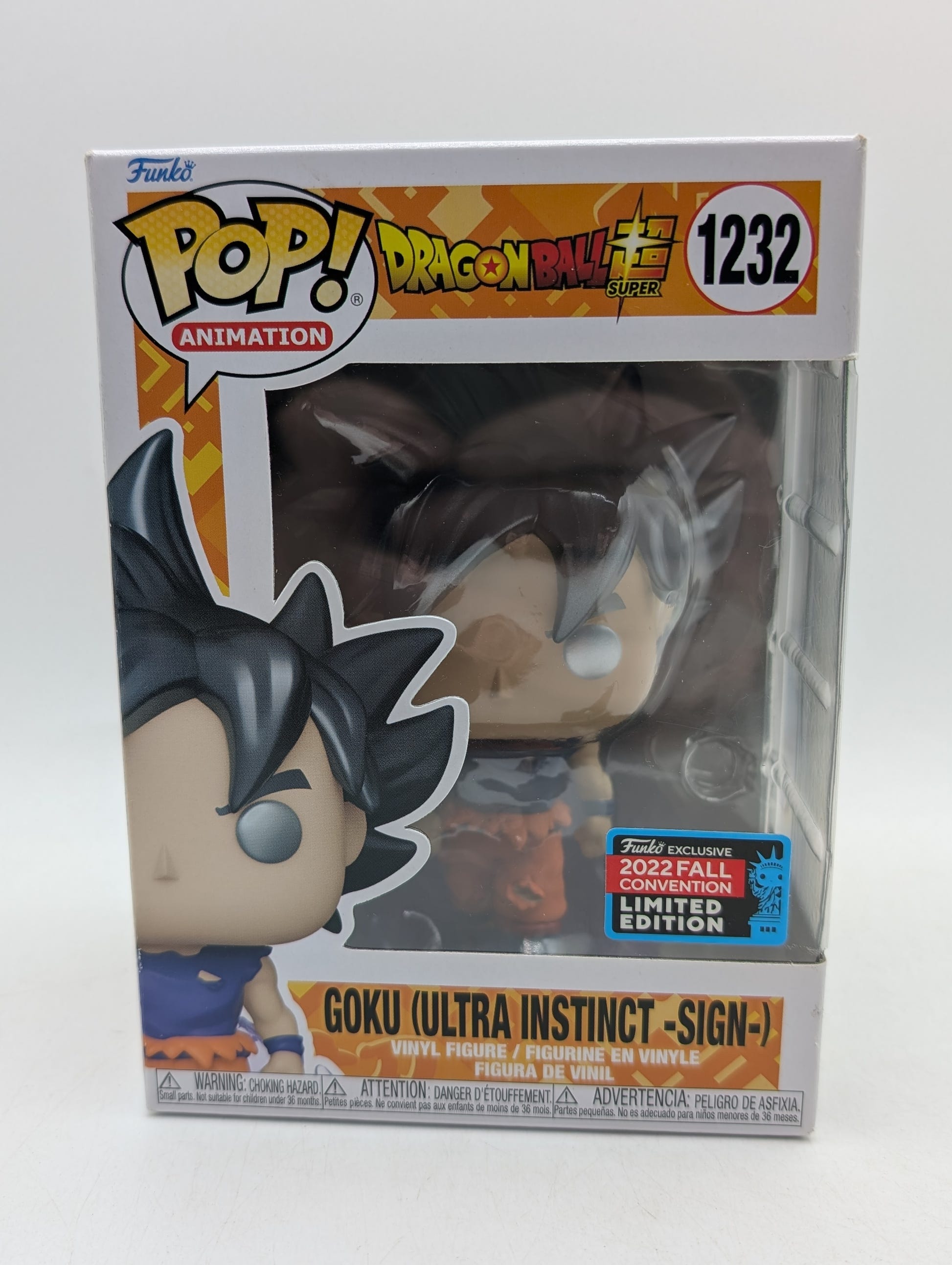 Funko Pop! Dragon Ball Goku Ultra Instinct Sign #1232 2022 Fall NYCC image 1
