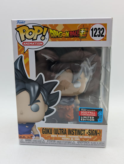 Funko Pop! Dragon Ball Goku Ultra Instinct Sign #1232 2022 Fall NYCC